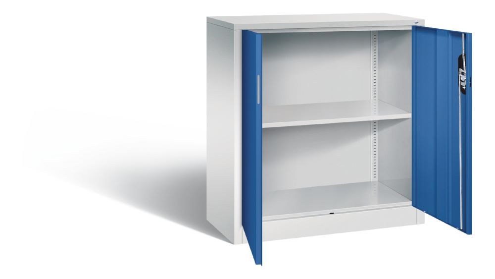 Produktbild C+P Büro Drehtürenschrank Acurado 1 Fachboden enzianblau 930 x 400 x 1000 mm bild 2