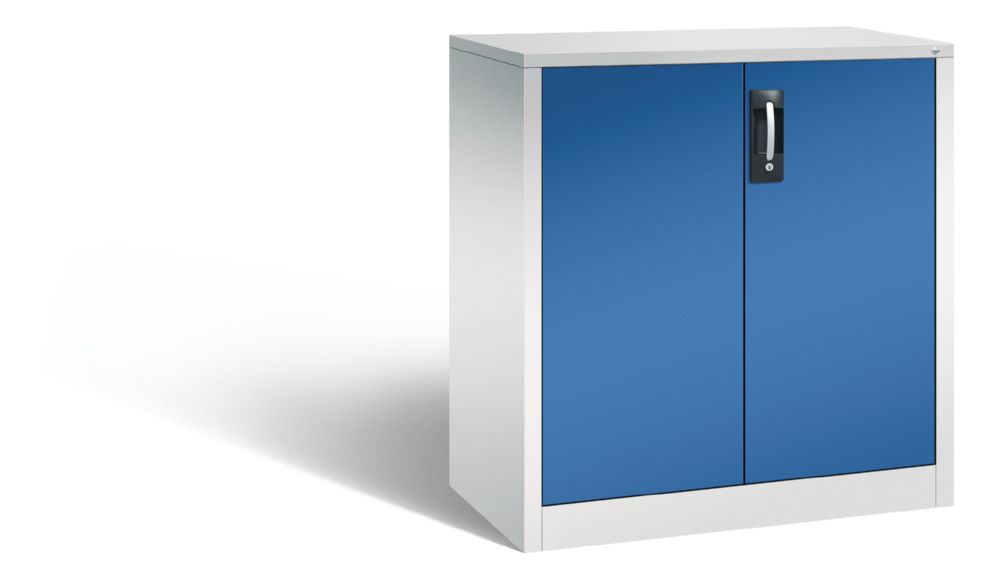 Produktbild C+P Büro Drehtürenschrank Acurado 3 Riegel Verschluss enzianblau 930 x 500 x 1000 mm