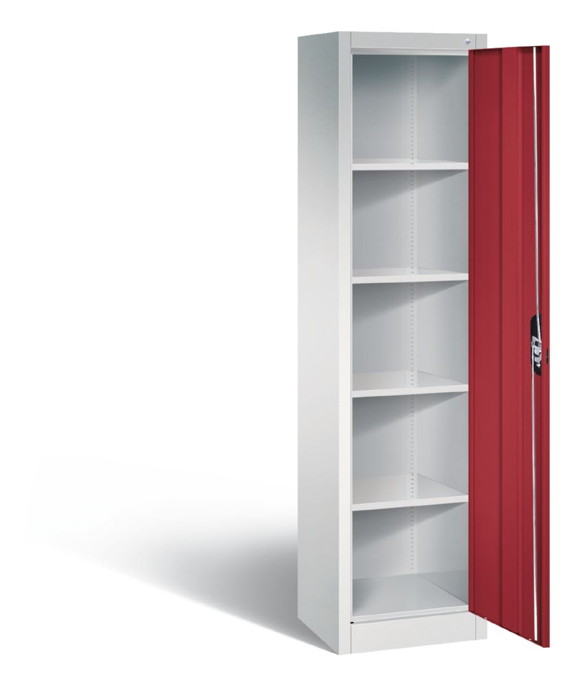 Produktbild C+P Büro Drehtürenschrank Acurado 4 Einlegeböden rubinrot 502 x 400 x 1950 mm bild 2