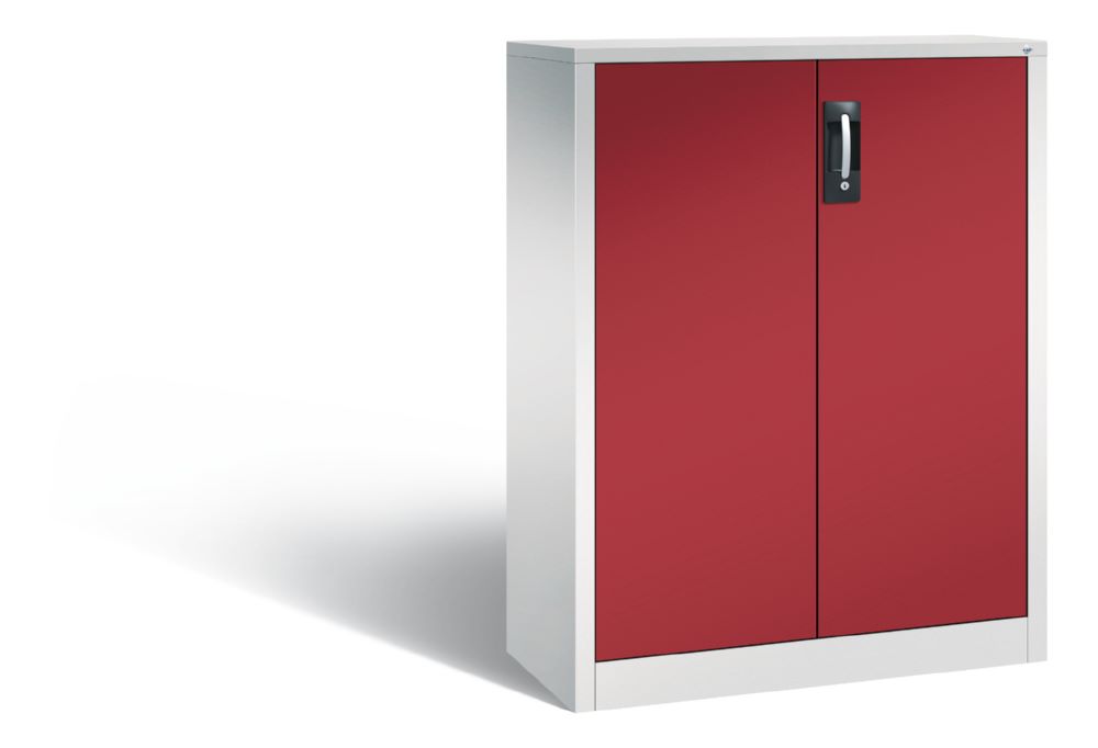 Produktbild C+P Büro Drehtürenschrank Acurado abschließbar rubinrot 930 x 400 x 1200 mm