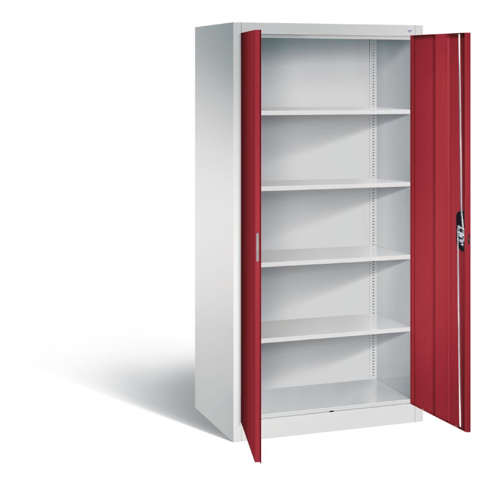 Produktbild C+P Drehtürenschrank Acurado Türen in rubinrot 930 x 600 x 1950 mm bild 2