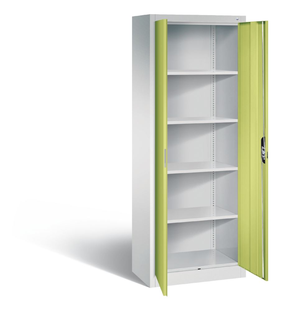 Produktbild C+P Büro Drehtürenschrank Acurado 4 Böden viridingrün 700 x 400 x 1950 mm bild 2
