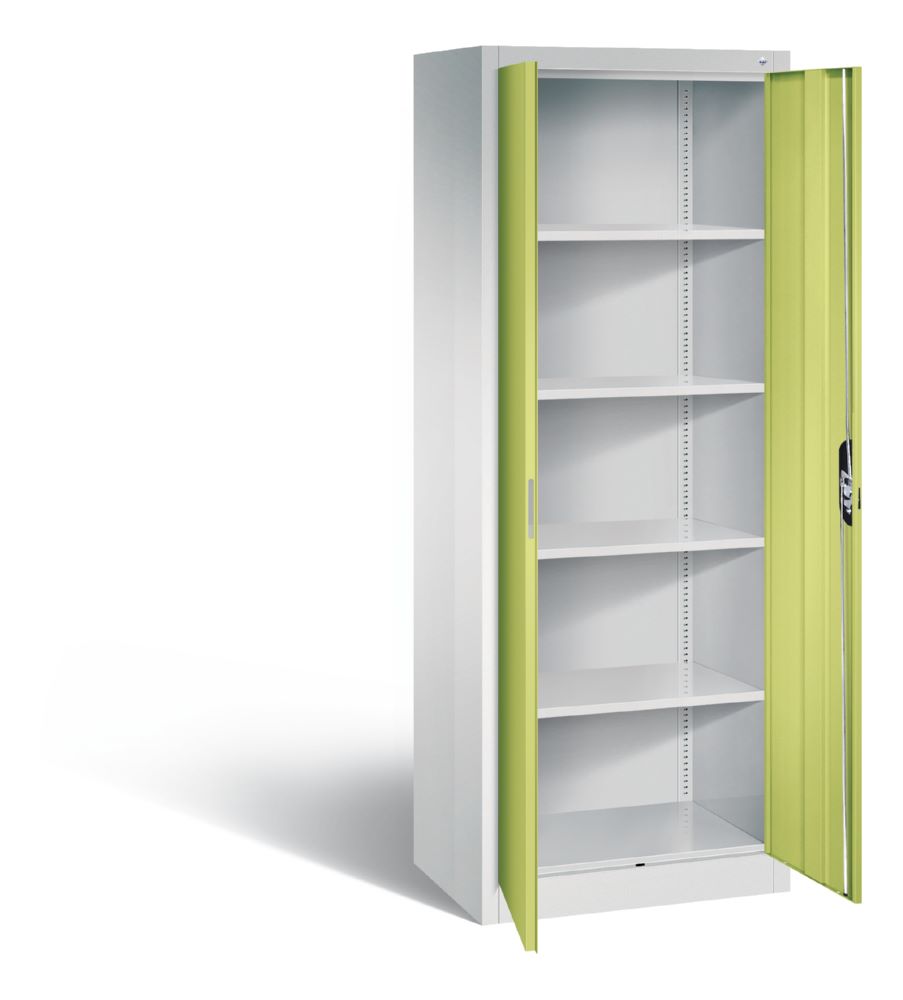 Produktbild C+P Büro Drehtürenschrank Acurado 70 kg Last viridingrün 700 x 500 x 1950 mm bild 2