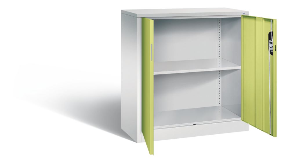 Produktbild C+P Büro Drehtürenschrank Acurado 1 Fachboden viridingrün 930 x 400 x 1000 mm bild 2