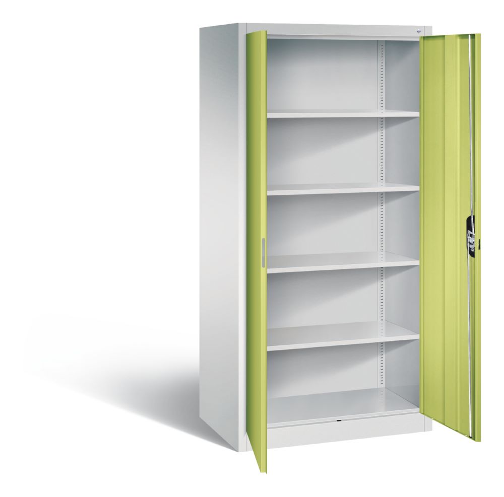 Produktbild C+P Büro Drehtürenschrank Acurado viridingrün 930 x 600 x 1950 mm bild 2