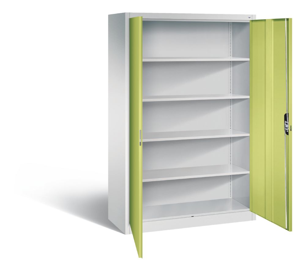 Produktbild C+P Drehtürenschrank Acurado verstärkte Türen viridingrün 1200 x 500 x 1950 mm bild 2