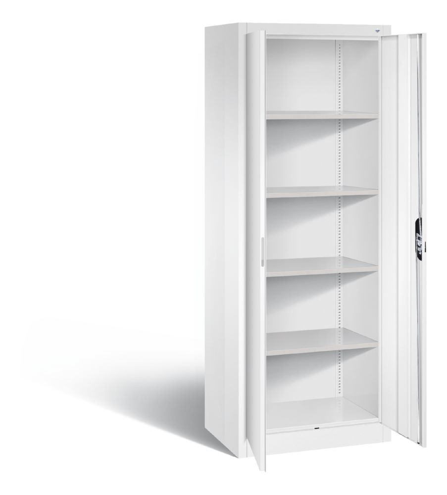 Produktbild C+P Drehtürenschrank Acurado mit Zylinderschloss weiß 700 x 500 x 1950 mm bild 2