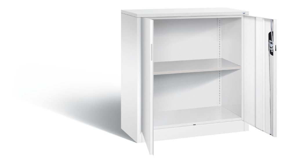 Produktbild C+P Büro Drehtürenschrank Acurado 1 Fachboden weiß 930 x 400 x 1000 mm bild 2