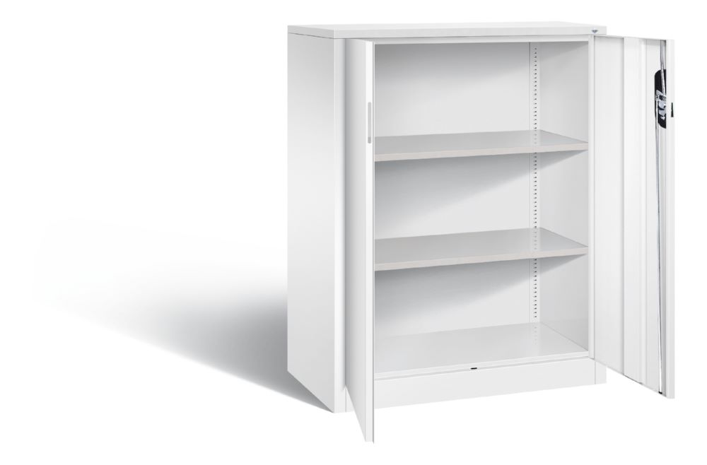 Produktbild C+P Büro Drehtürenschrank Acurado 70 kg Traglast weiß 930 x 500 x 1200 mm bild 2