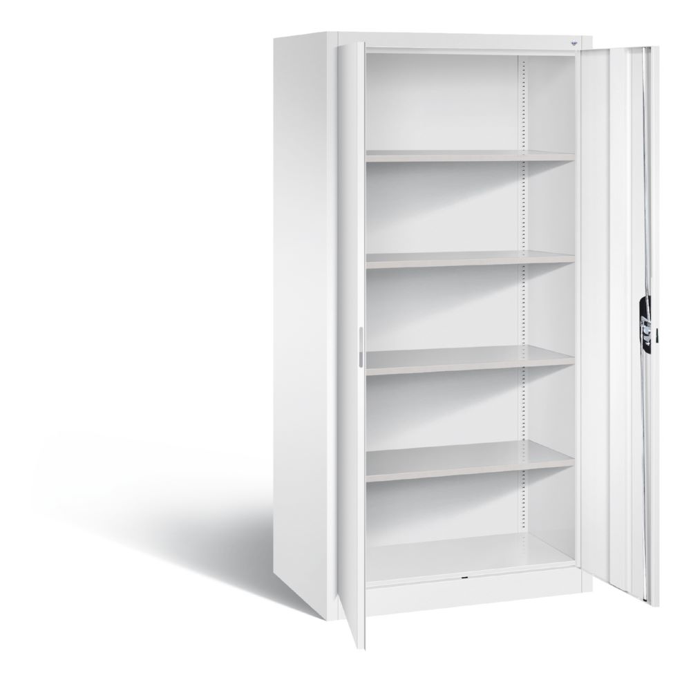 Produktbild C+P Büro Drehtürenschrank Acurado 2 Schlüssel verkehrsweiß 930 x 600 x 1950 mm bild 2