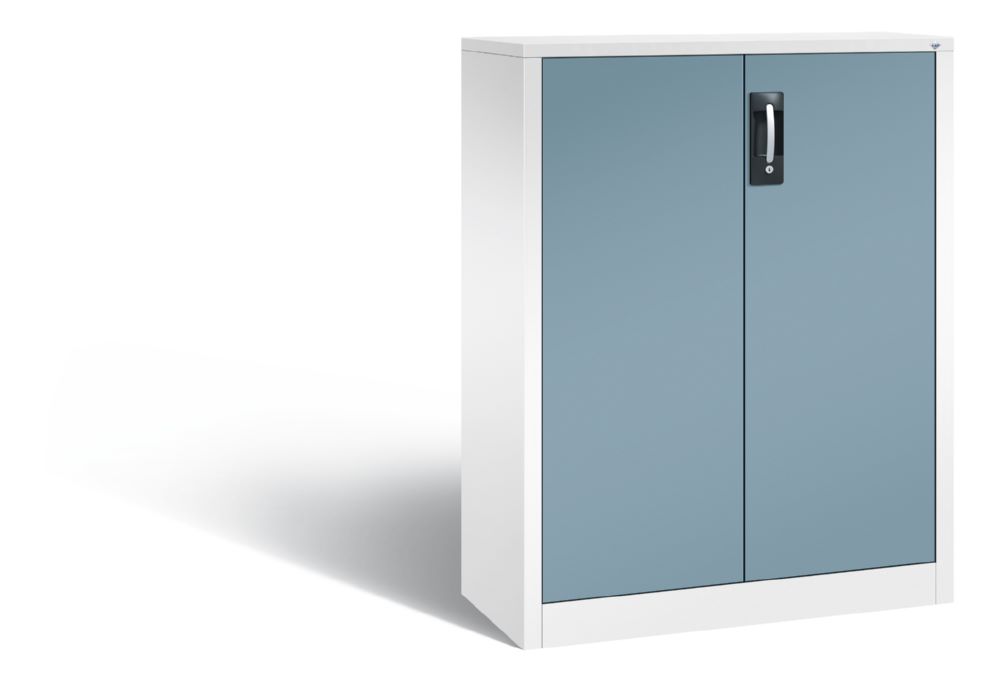 Produktbild C+P Büro Drehtürenschrank mit verstärkten Türen horizontblau 930 x 400 x 1200 mm