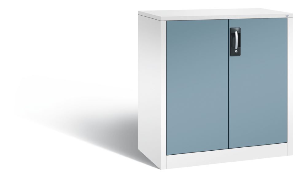 Produktbild C+P Büro Drehtürenschrank Acurado verstärkte Türen horizontblau 930 x 500 x 1000 mm