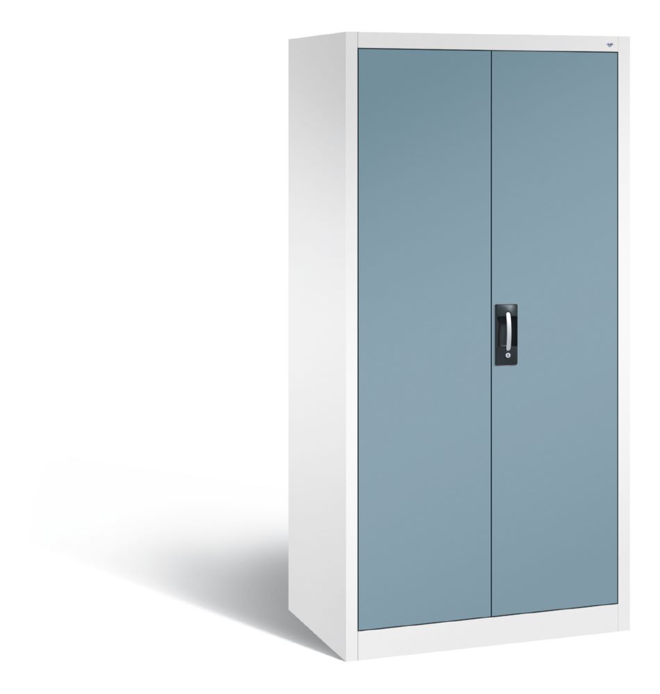 Produktbild C+P Büro Drehtürenschrank Acurado 4 lackierte Böden horizontblau 930 x 600 x 1950 mm
