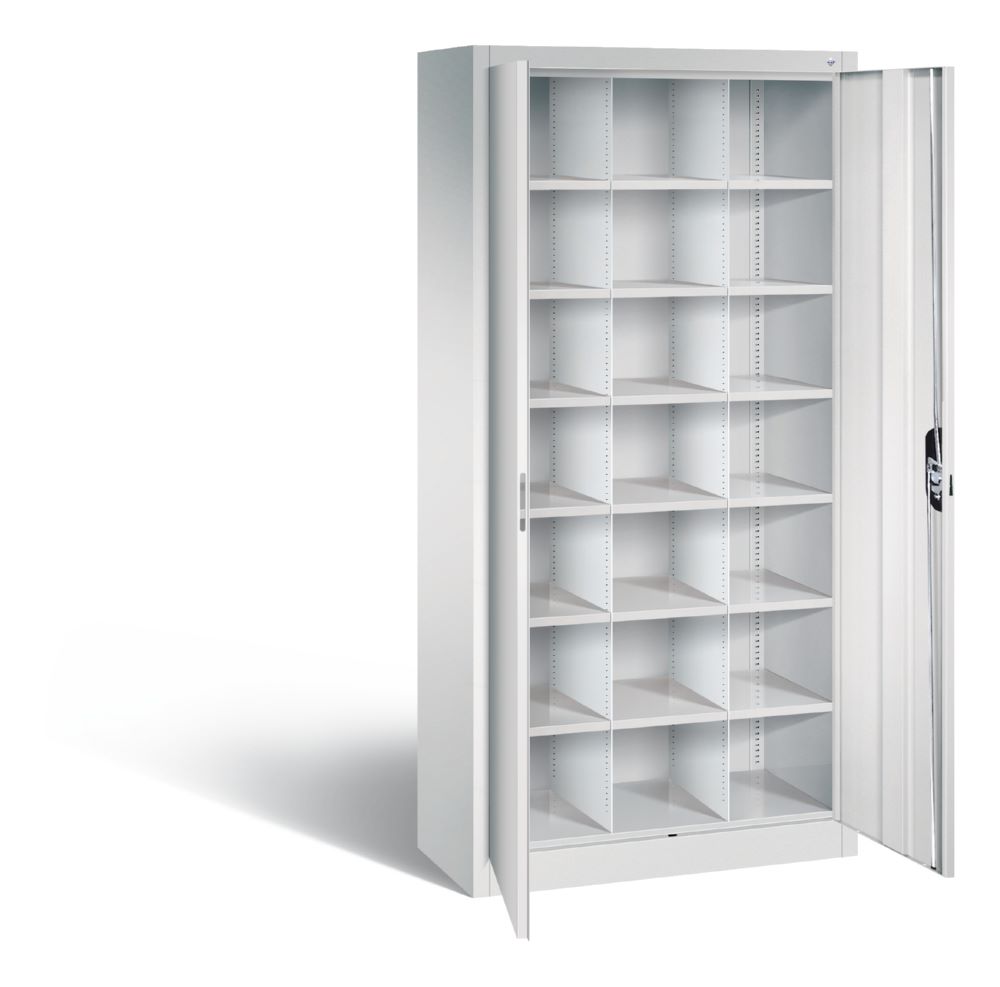 Produktbild C+P Verteilerschrank Acurado mit 21 Fächer lichtgrau 930 x 400 x 190 mm bild 2