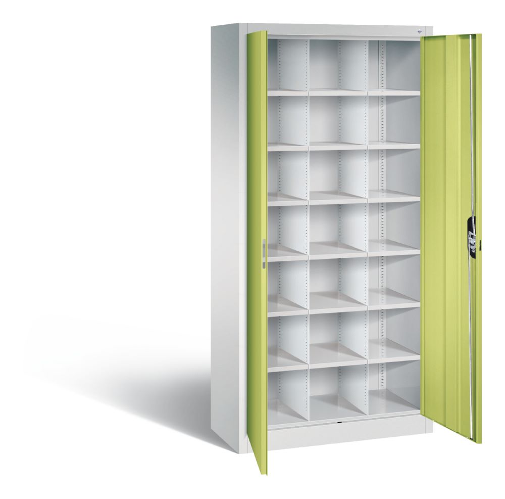 Produktbild C+P Büro Verteilerschrank Acurado mit 21 Fächer viridingrün 930 x 400 x 1950 mm bild 2
