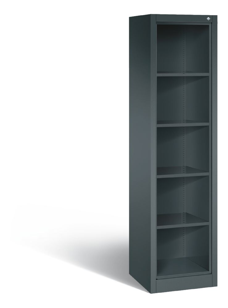 Produktbild C+P Büroregal Fächer verstellbar Acurado, 502 x 500 x 1950 mm anthrazit