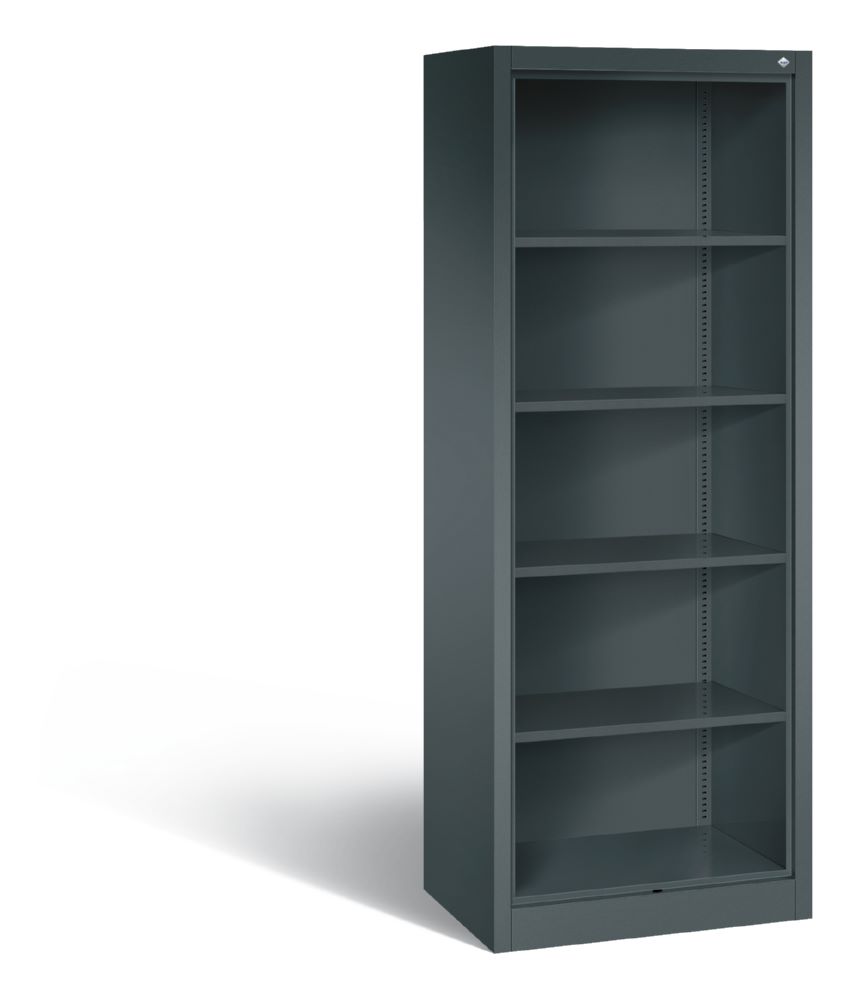 Produktbild C+P Büroregal Fächerregal Acurado anthrazitgrau 700 x 500 x 1950 mm