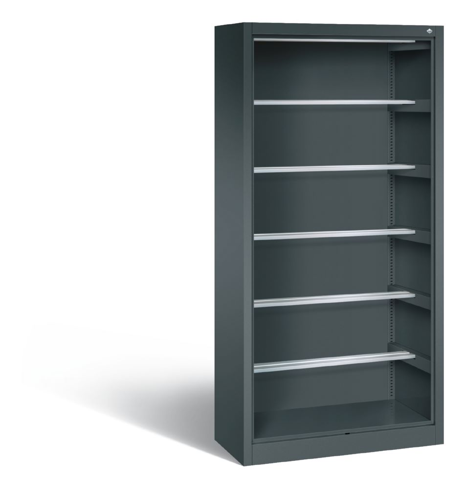 Produktbild C+P Büroregal mit 6 Pendelstangen Acurado anthrazit 930 x 400 x 1950 mm