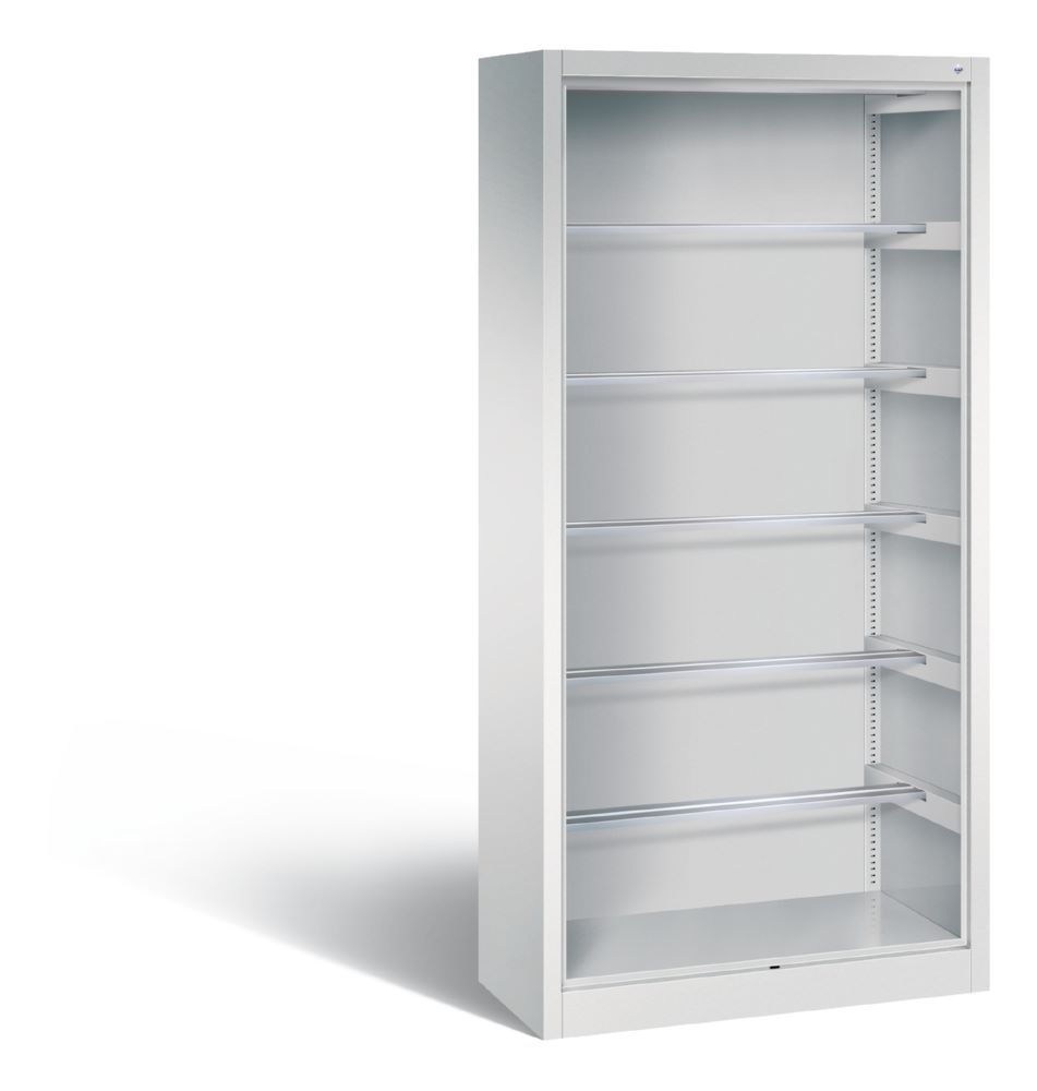 Produktbild C+P Büroregal mit 6 Pendelstangen Acurado lichtgrau 930 x 400 x 1950 mm