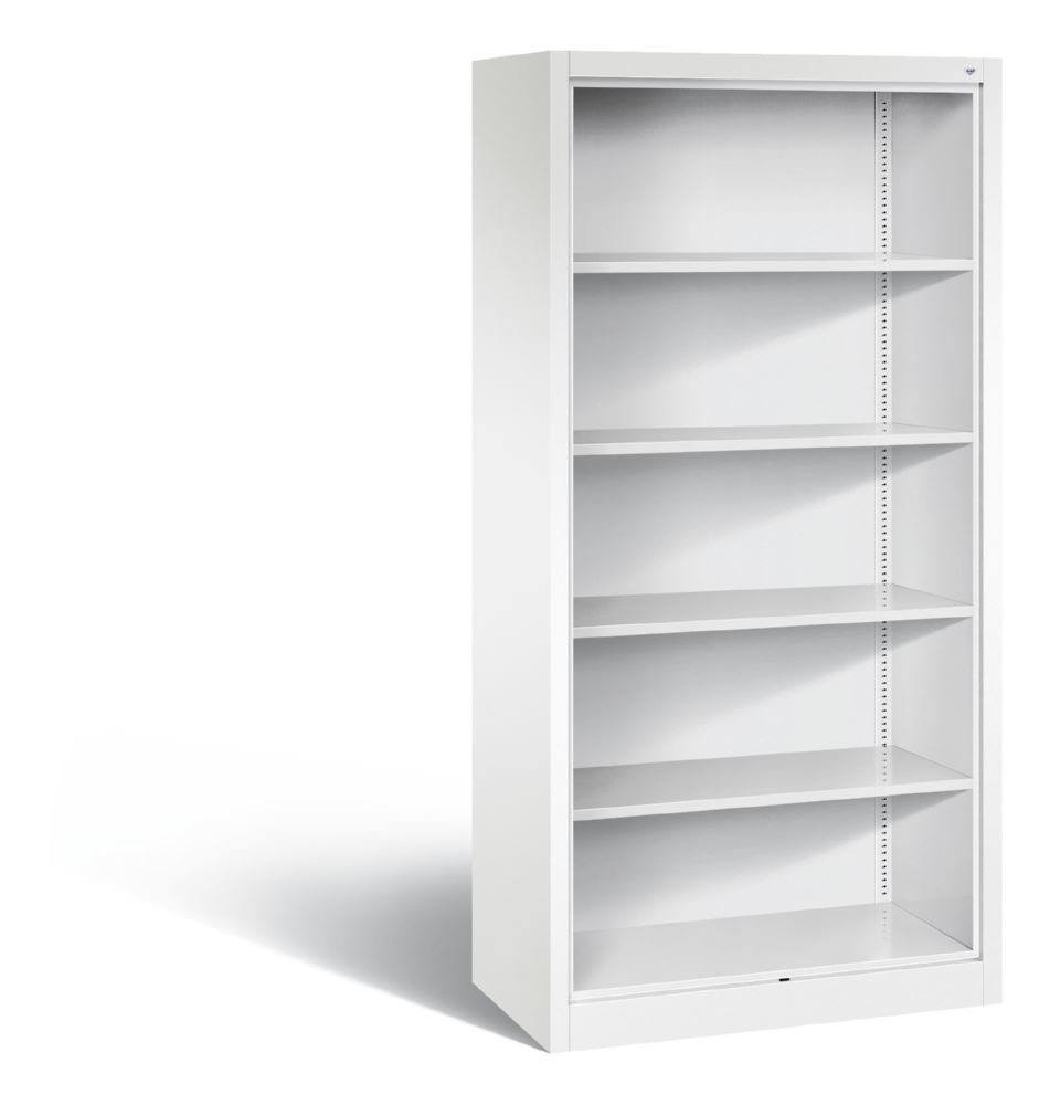 Produktbild C+P Büroregal mit Rückwand Acurado 6 Stangen weiß 930 x 500 x 1950 mm