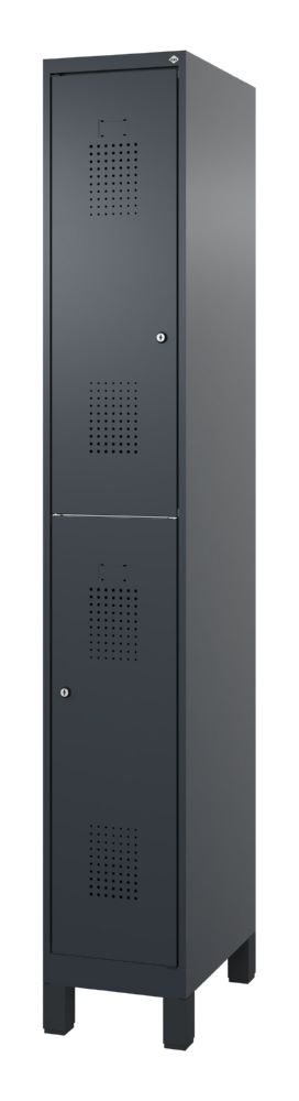 Produktbild C+P Doppelstöckiger Feuerwehrspind Flexo dunkelgrau 300 x 500 x 1850 mm