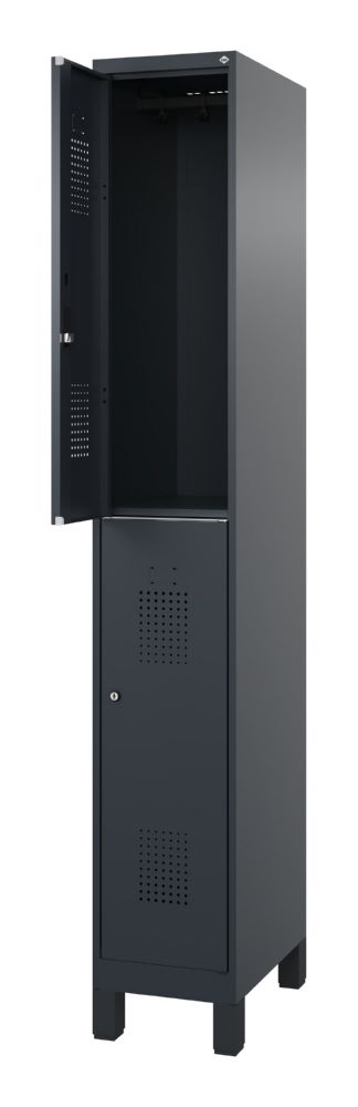 Produktbild C+P Doppelstöckiger Feuerwehrspind Flexo dunkelgrau 300 x 500 x 1850 mm bild 2