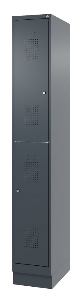 Produktbild C+P Doppelter Feuerwehrspind Flexo anthrazit 300 x 500 x 1850 mm