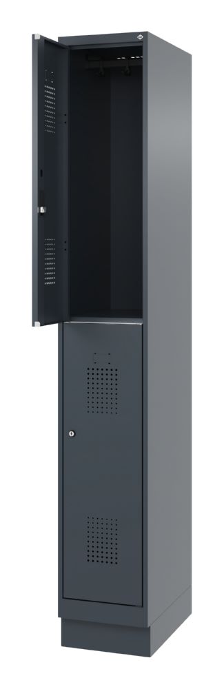 Produktbild C+P Doppelter Feuerwehrspind Flexo anthrazit 300 x 500 x 1850 mm bild 2