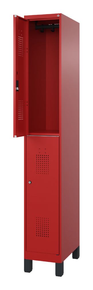 Produktbild C+P Doppelstöckiger Feuerwehrspind Flexo feuerrot 300 x 500 x 1850 mm bild 2