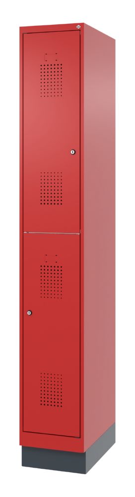 Produktbild C+P Doppelter Feuerwehrspind Flexo feuerrot 300 x 500 x 1850 mm