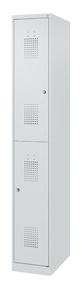 Produktbild C+P Doppelstöckiger Feuerwehrspind Flexo lichtgrau 300 x 1850 mm