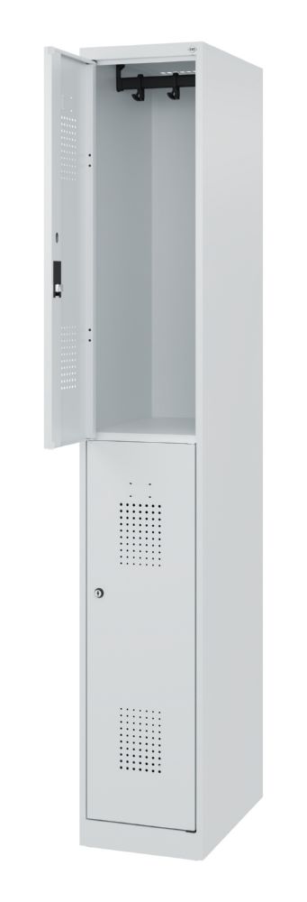 Produktbild C+P Doppelstöckiger Feuerwehrspind Flexo lichtgrau 300 x 1850 mm bild 2