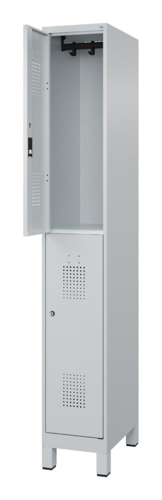 Produktbild C+P Doppelstöckiger Feuerwehrspind Flexo hellgrau 300 x 500 x 1850 mm bild 2