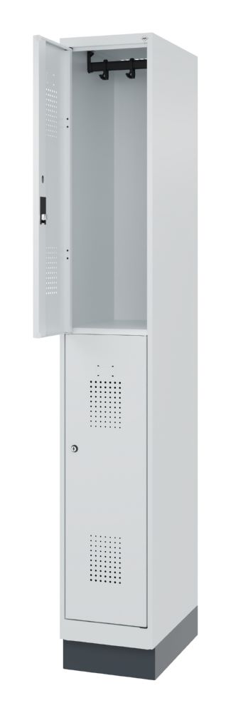 Produktbild C+P Doppelter Feuerwehrspind Flexo lichtgrau 300 x 500 x 1850 mm bild 2