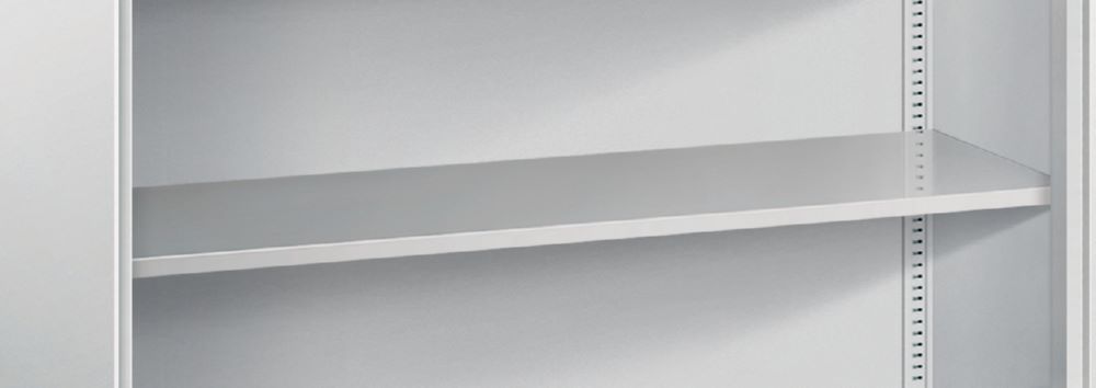 Produktbild C+P Einlegeboden aus Stahl lackiert 70 kg 1194 x 352 mm lichtgrau