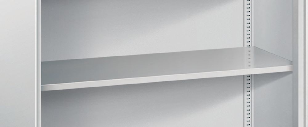 Produktbild C+P Einlegeboden aus Stahl lackiert 70 kg 994 x 352 mm lichtgrau