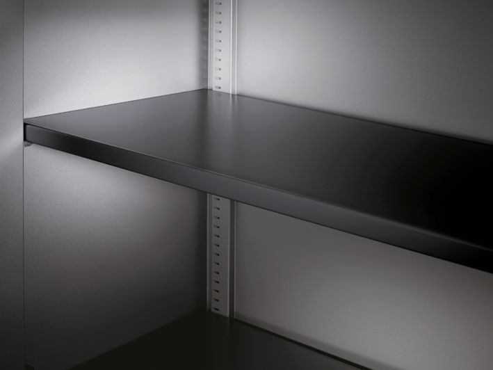 Produktbild C+P Einlegeboden aus Stahl lackiert 70 kg 994 x 352 mm schwarzgrau