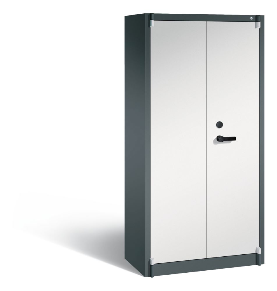 Produktbild C+P Feuergeschützter Flügeltürenschrank Certos Höhe 1950 mm anthrazit grau