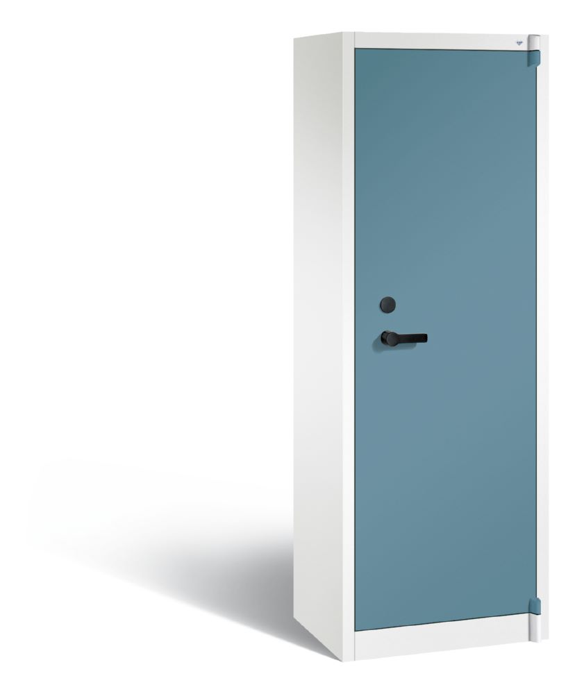 Produktbild C+P Feuergeschützter Flügeltürenschrank Certos H 1950 x B 650 x T 500 mm weiß blau
