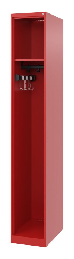 Produktbild C+P Feuerwehrspind Evolo Modell Expert 1 Abteil feuerrot 300 x 500 x 1850 mm