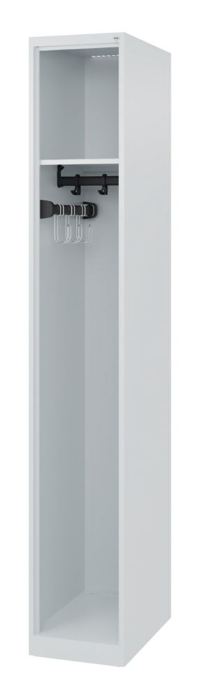 Produktbild C+P Feuerwehrspind Evolo Modell Expert lichtgrau 300 x 500 x 1850 mm bild 1