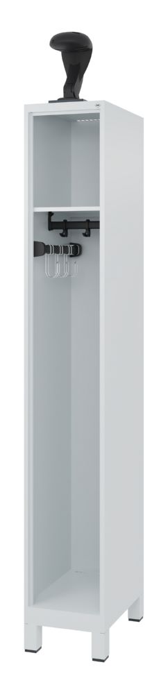 Produktbild C+P Feuerwehrspind Evolo Modell Expert lichtgrau 300 x 500 x 1850 mm