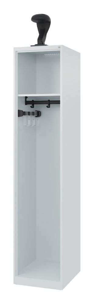 Produktbild C+P Feuerwehrspind Evolo Modell Expert lichtgrau 400 x 500 x 1850 mm