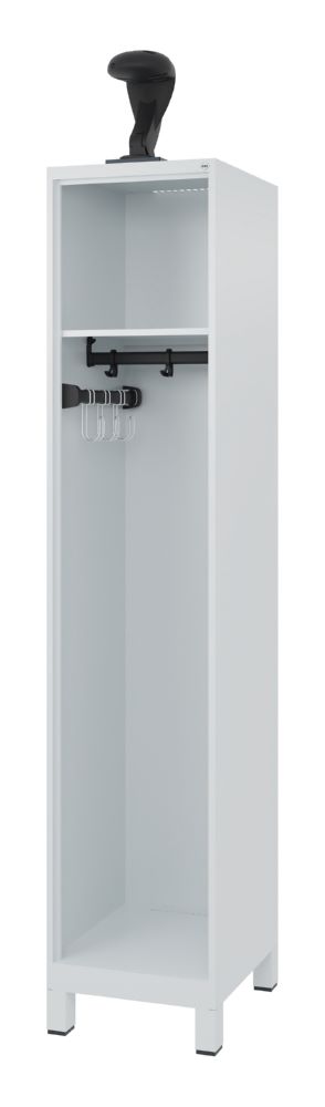 Produktbild C+P Feuerwehrspind Evolo Expert 1 Ablageboden lichtgrau H 1850 mm