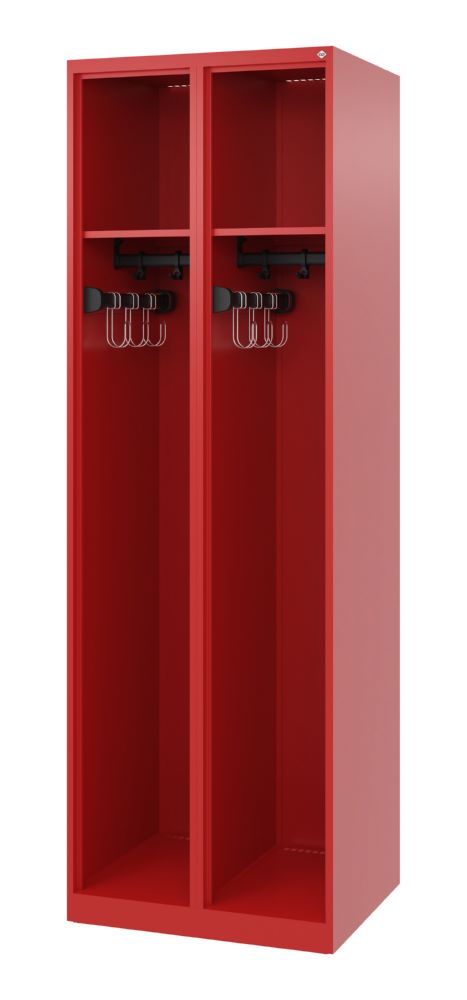 Produktbild C+P Feuerwehrspind EXPERT 2 Abteile feuerrot 600 x 500 x 1850 mm