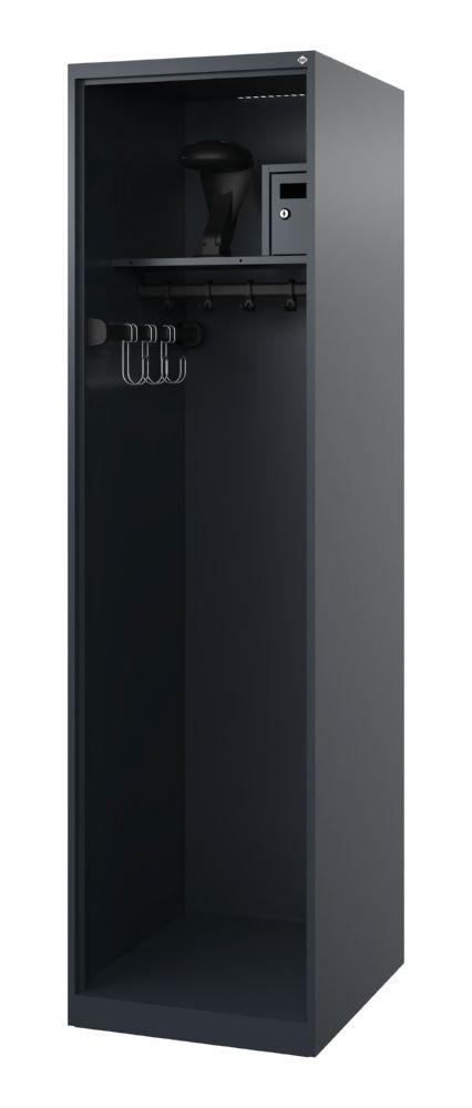 Produktbild C+P Feuerwehrspind Flexo 1 offenes Abteil mit Fach anthrazit 500 x 600 x 1850 mm