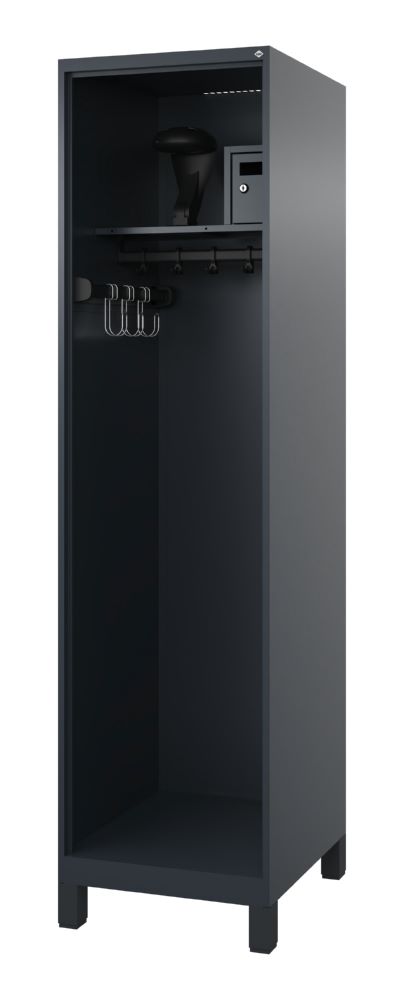 Produktbild C+P Feuerwehrspind Flexo 1 offenes Abteil anthrazit 500 x 600 x 1850 mm