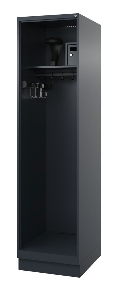 Produktbild C+P Feuerwehrspind Flexo 1 Abteil mit Wertfachbox anthrazit 500 x 600 x 1850 mm