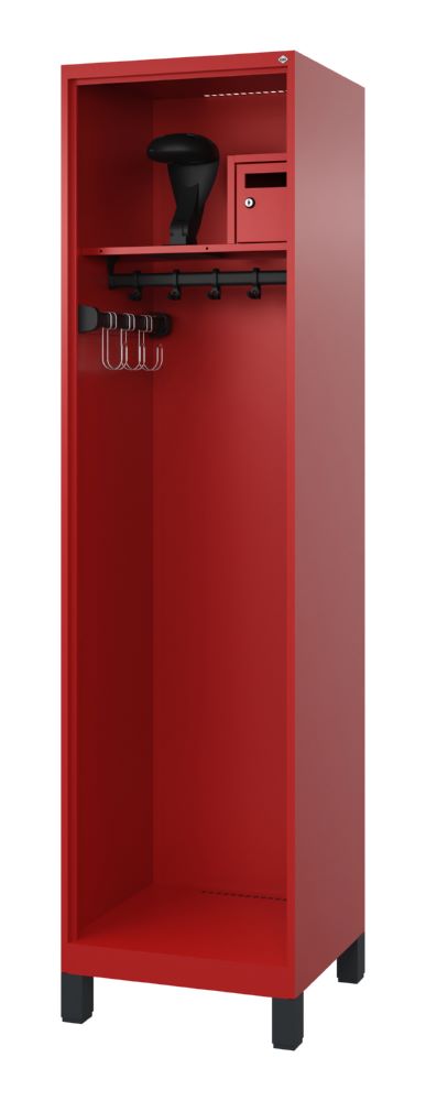 Produktbild C+P Feuerwehrspind Flexo Helmhalter klappbar feuerrot 500 x 500 x 1850 mm