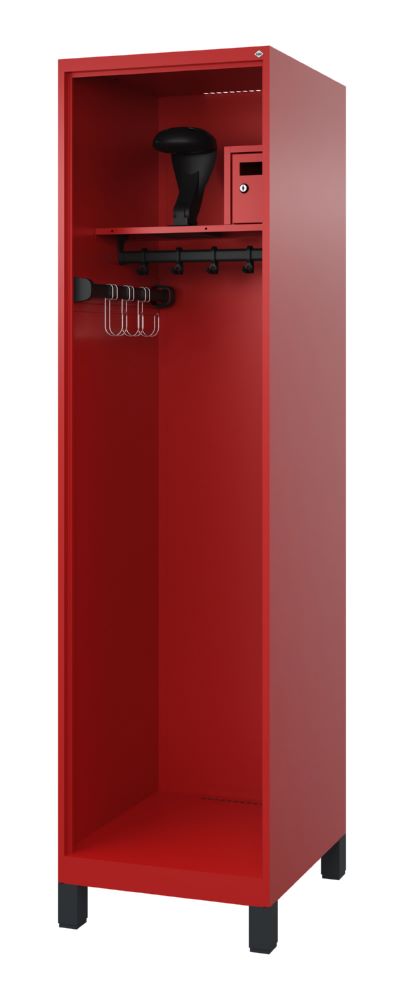 Produktbild C+P Feuerwehrspind Flexo 1 offenes Abteil in feuerrot 500 x 600 x 1850 mm